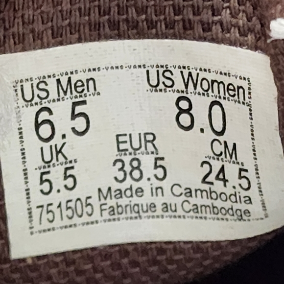 Vans Classic Slip On Green White Canvas Women's Shoes NEW - Picture 14 of 14